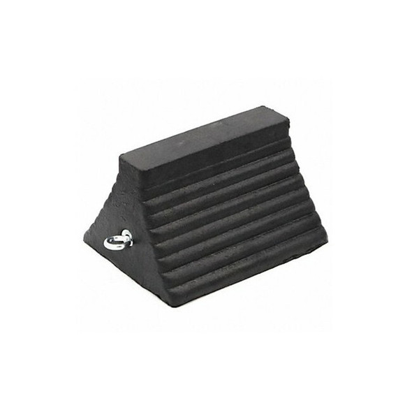 Checkers Wheel Chock,11" D,6" H,8" W,Black RC815-U