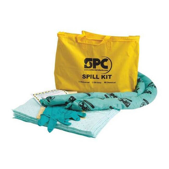 Brady Spill Kit, 5 gal Volume Absorbed per Kit, Bag, Yellow SKH-PP