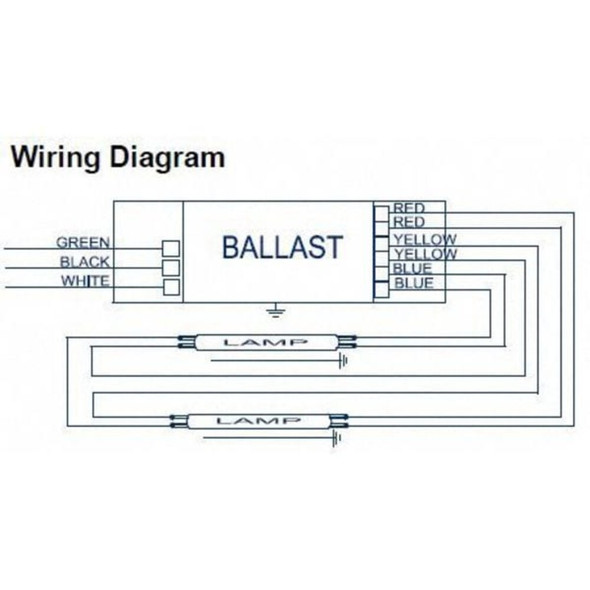 Advance 63 to 64 Watts, 1 or 2 Lamps, Electronic Ballast ICN-2S28-T