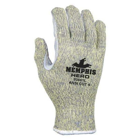 Mcr Safety Cut Resistant Gloves, Cut Level A7 ,Uncoated ,None ,L 1 PR 93861L