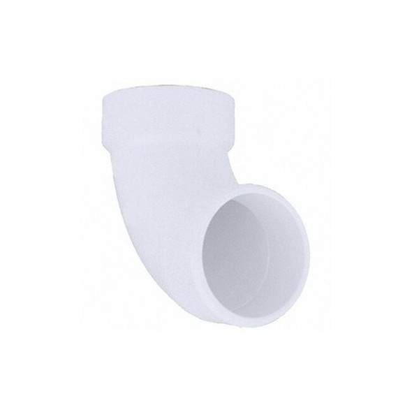 PVC 90 Degree Street Elbow, Hub x Spigot, 2 in Pipe Size