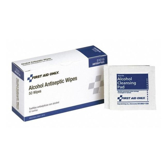 Manufacturer Varies Alcohol Pads, Antiseptics, Wipes, 0.030 oz., PK50 51019