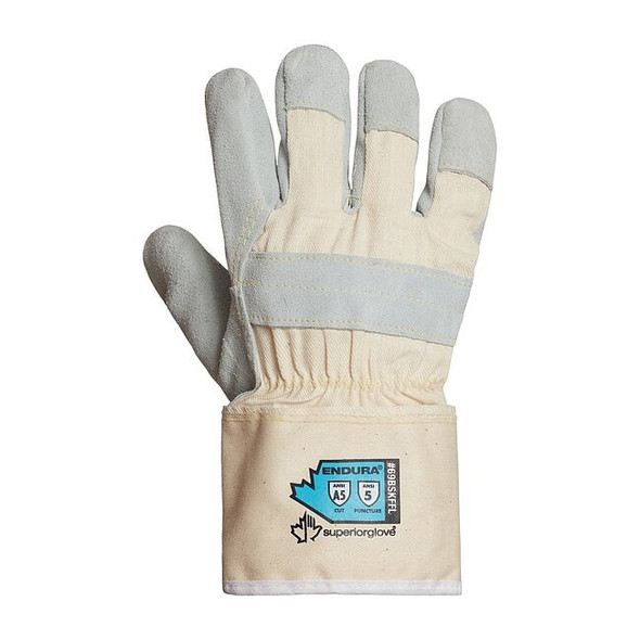 Superior Glove Leather Gloves, Cut Level A5 ,2XL 1 PR 69BSKFFL-2XL