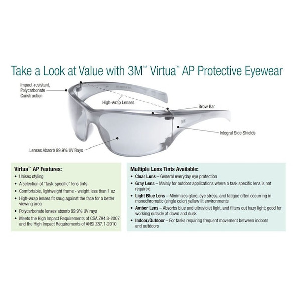3m Safety Glasses, Clear, Anti-Fog, Clear 11818-00000-20 3m Safety Glasses, Clear, Anti-Fog, Clear 11818-00000-20