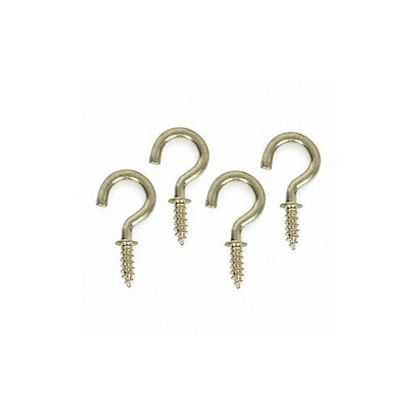 Manufacturer Varies Cup Hook, Brass, Steel, 3/4 in D, PK20 1WBH3 Manufacturer Varies Cup Hook, Brass, Steel, 3/4 in D, PK20 1WBH3
