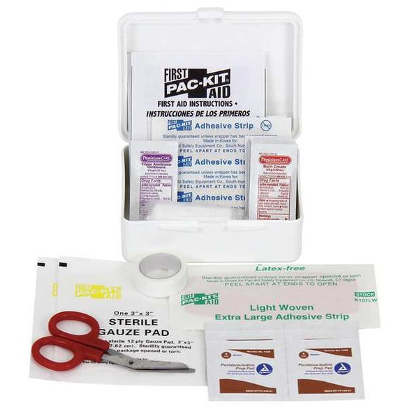 Manufacturer Varies First Aid Kit and Housing, Plastic 31 Components, 1 People Served 54583