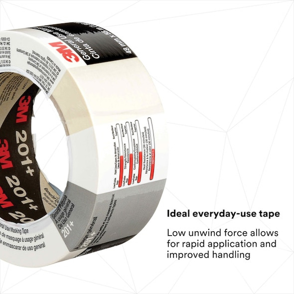3m MaskingTape,Crepe,Tan,60ydL,1-7/8inW 201+ 3m MaskingTape,Crepe,Tan,60ydL,1-7/8inW 201+