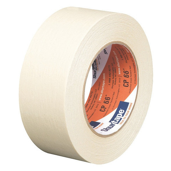 Shurtape Painter's Tape, Natural, 48 mm W, 55 m L, 5.6 mil Thick, CP 066 212293