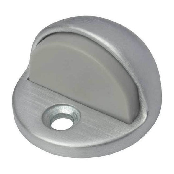 Rockwood Dome Door Stop, Cast Brass, Gray, 1-1/8"H x 1-3/4"W 440.26D