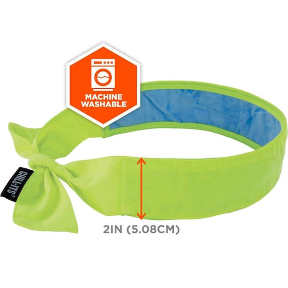 Ergodyne Cooling Bandana,One Size,Lime 6700CT Ergodyne Cooling Bandana,One Size,Lime 6700CT