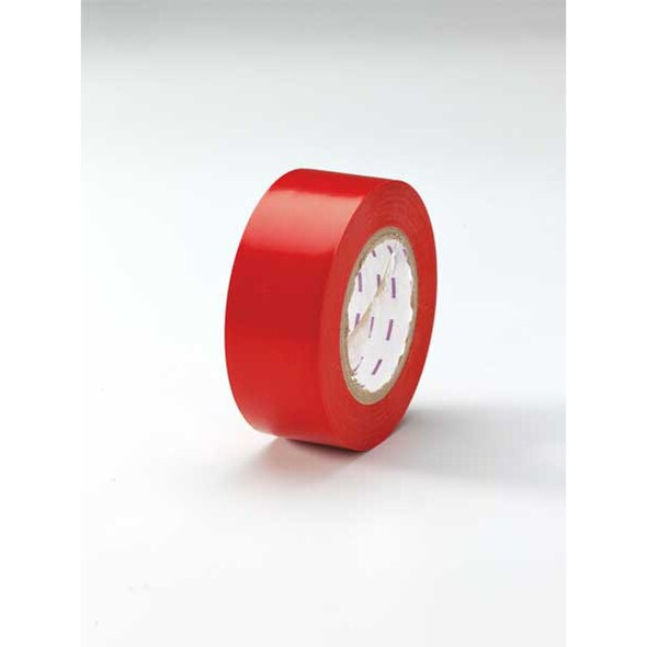Safety Warning Tape Vinyl Red, 2" W x 180 ft. L, 5 mil Thick