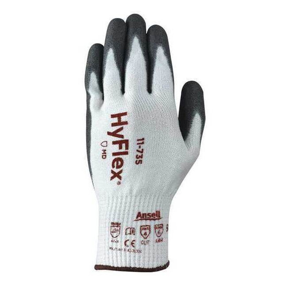 Cut Resistant Coated Gloves, Cut Level A4 ,Polyurethane ,Smooth ,8 1 PR