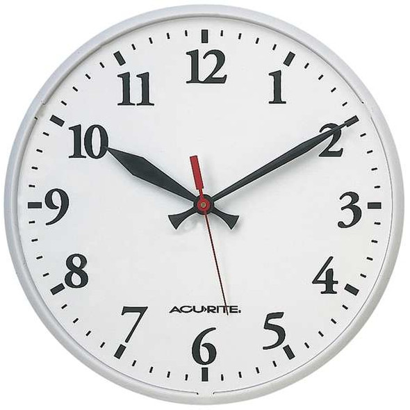 Manufacturer Varies Analog Clock,Plastic,12 1/2" Diameter 3LYK5