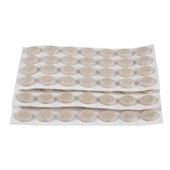 Manufacturer Varies Felt Pads, Self-Stick, Round, 3-8", PK84 10G210