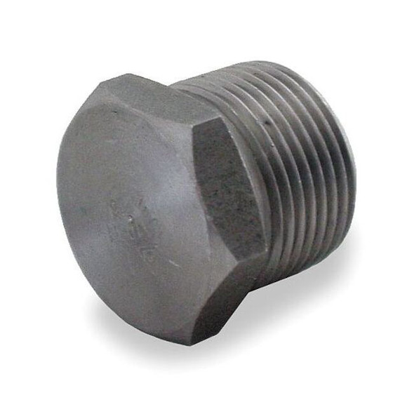 Hex Head Plug Hex Head Plug, 3/8" Pipe, MNPT, Black Forged Steel