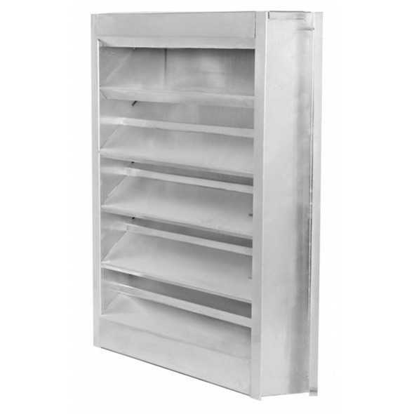 Dayton Louver,Wall Opening 24 x 36 In,Aluminum 4FZF5