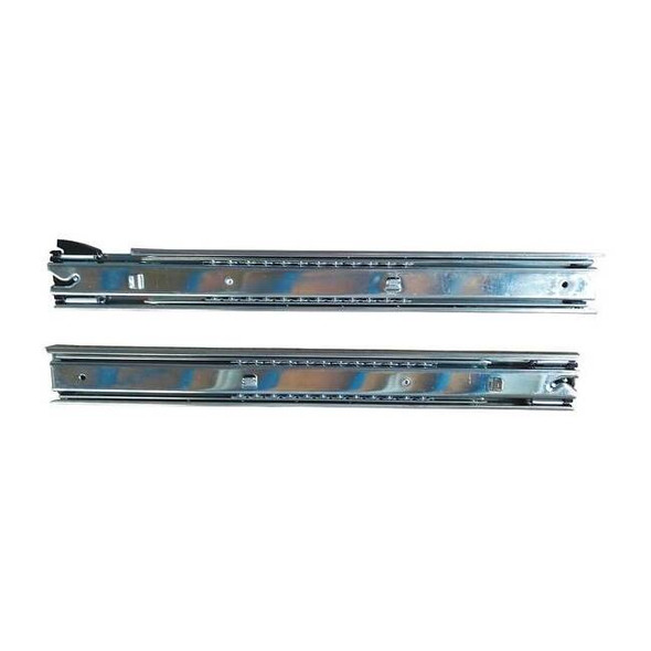 Ball Bearing Drawer Slide, 99 lb.Load Capacity, 16 in L Closed, 2 Slides