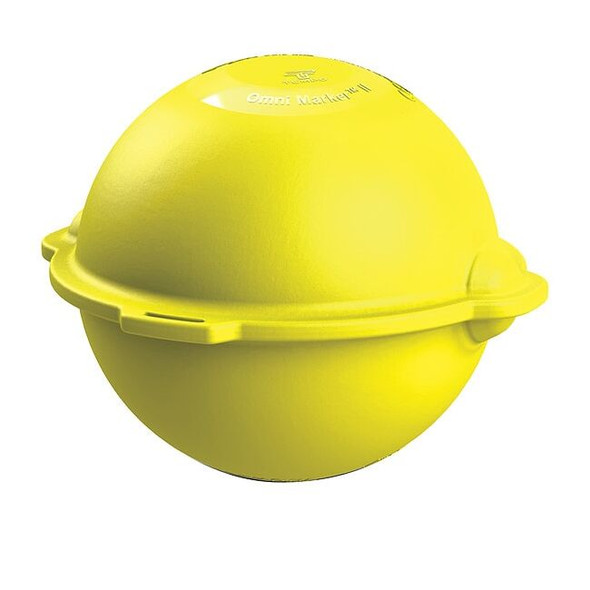 Tempo Communications Marker Ball,Ball,Ylw,PE,5 ft Burial D OM-03