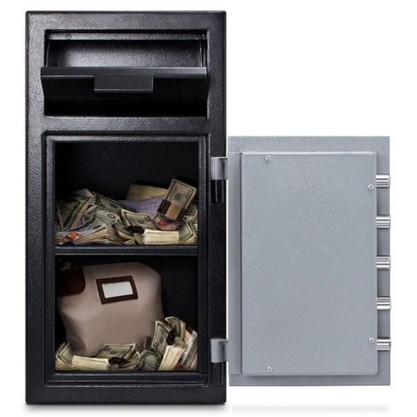 Mesa Safe Co Depository Safe with Electronic 114 lb, 1.4 cu ft, Steel MFL2714E