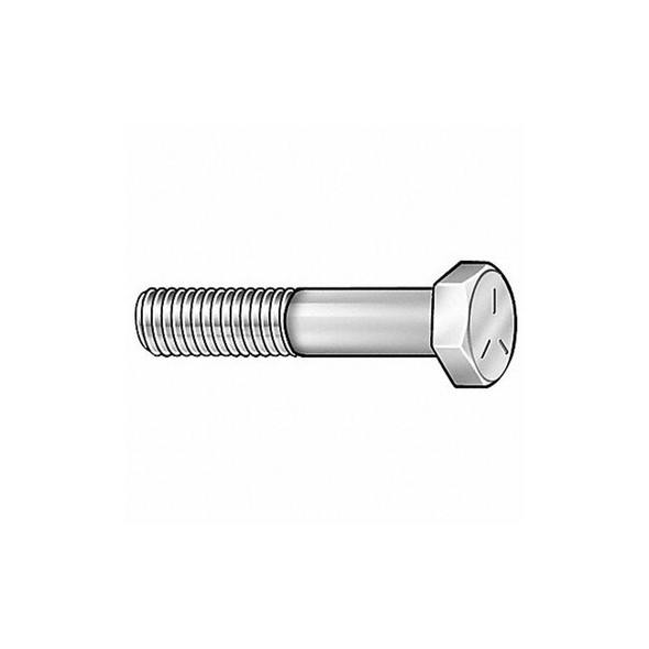 Grade 5, 5/16"-24 Hex Head Cap Screw, Chrome Plated Steel, 2 in L, 5 PK