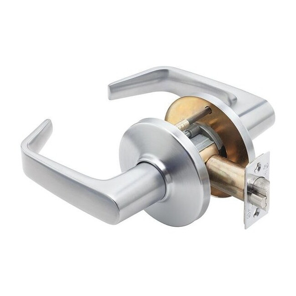 Stanley Security Lever Lockset,Mechanical,Passage,Grd. 1 9K30N15DS3626