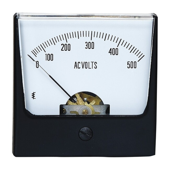 Manufacturer Varies Analog Panel Meter,AC Voltage,0-500 AC V 12G411
