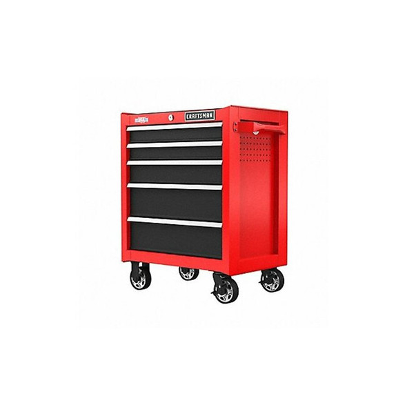 Craftsman Cabinets,5 Drawers,18" D,34" H,26" W,Red CMST98264RB