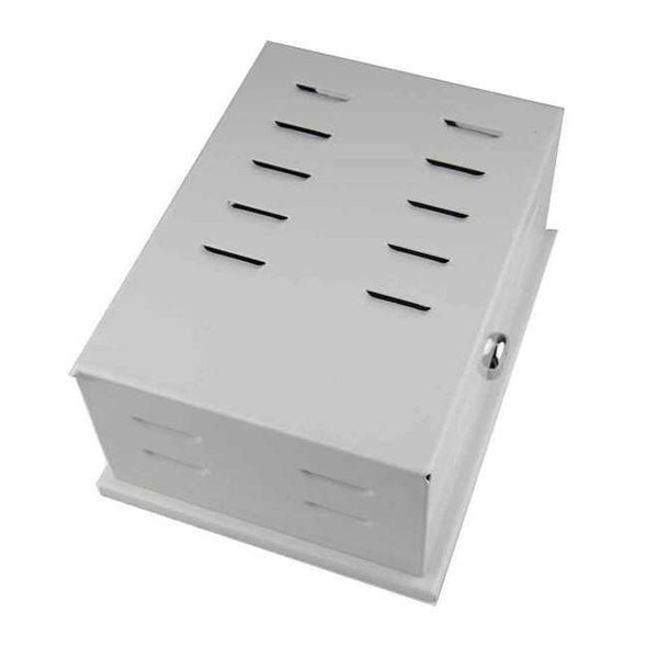 Manufacturer Varies Universal Thermostat Guard, Off-White, Metal 13J050
