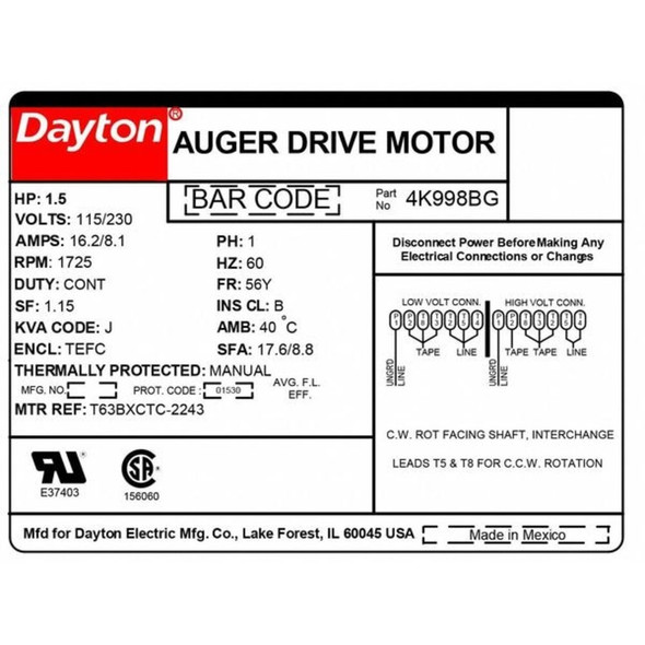 Dayton 4K998