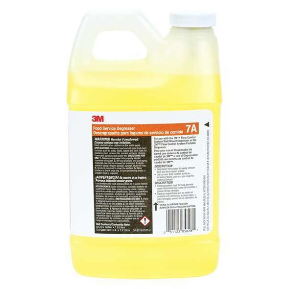 3m Food Service Degreaser, 0.5 gal. Jug, Liquid, Yellow 7A