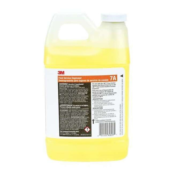 3m Food Service Degreaser, 0.5 gal. Jug, Liquid, Yellow 7A