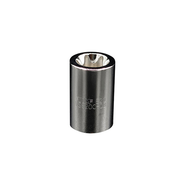 E20 Torx Socket x 1/2" Square Dr Chrome VS820C