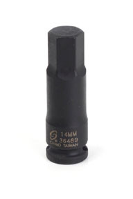 3/8" Dr Hex Drive Impact Socket, 14mm 36489