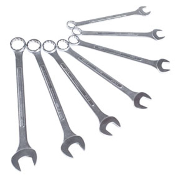 7 Pc. Raised Panel SAE Jumbo Combination Wrench Set 9707