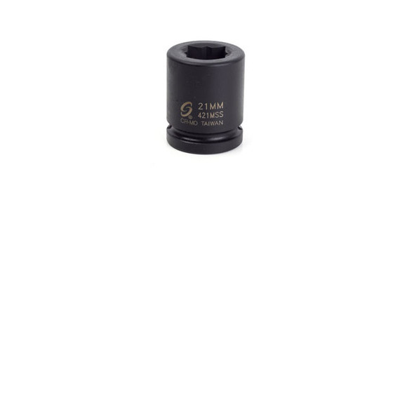 3/4" Dr Double Square Impact Socket,  21mm 421MSS