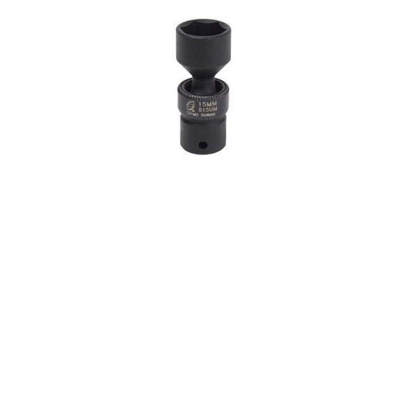 1/4" Dr Std 6 Point Flex Impact Socket, 15mm 815UM