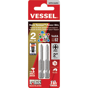 NECK TORSION Power Bit PH1x50 2PC. (Card) NTPH150P2
