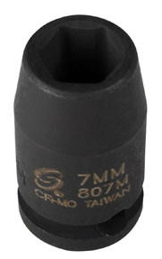 1/4" Dr. x 7mm, Standard 807M