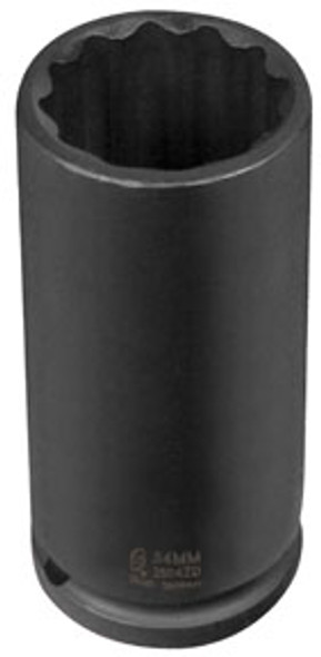 1/2" Drive, 12 Pt. Deep Spindle Nut Impact Socket, 32mm 2804ZD