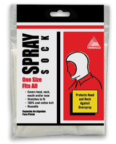 White Spray Sock 09302