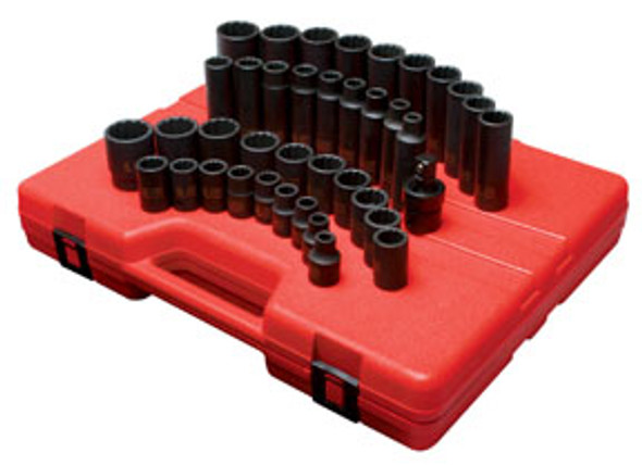 1/2" Drive, 12 Pt. Metric Master Impact Socket Set, 39 Pc. 2699 1/2" Drive, 12 Pt. Metric Master Impact Socket Set, 39 Pc. 2699