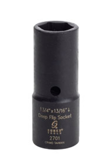 1/2" Drive, 3/4" x 13/16" Deep Flip Socket 2701 1/2" Drive, 3/4" x 13/16" Deep Flip Socket 2701