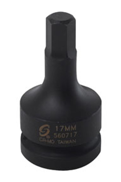 1" Dr Hex Dr Impact Socket, 17mm 560717