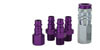 ColorFit by Milton HIGHFLOWPRO Coupler & Plug Kit - (V-Style, Purple) - 1/4" NPT, (5-Piece) S-305VKIT