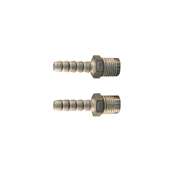 1/4" M End, 1/4" ID Hose 663