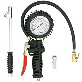 EXELAIR 3-in-1 Professional Analog Pistol Grip Tire Inflator/Deflator Gauge Kit EX536KIT