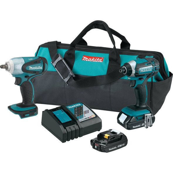 18V LXT(R) Lithium-Ion Compact Cordless 2 Pc. Combo Kit, XDT11Z, XWT06Z, bag (2.0Ah) XT272R