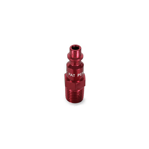 ColorConnex Type D, 1/4" body, 1/4" MNPT plug, Red Anodized A73440D-X