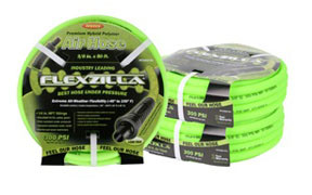 Flexzilla ¼” X 50 Ft. Zillagreen Air Hose With ¼” Mnpt Ends & Bend Restrictors HFZ1450YW2