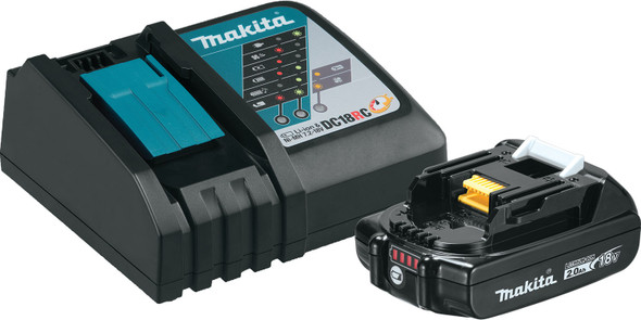 Compact Lithium-Ion Battery and Charger Starter Pack, 18V BL1820BDC1